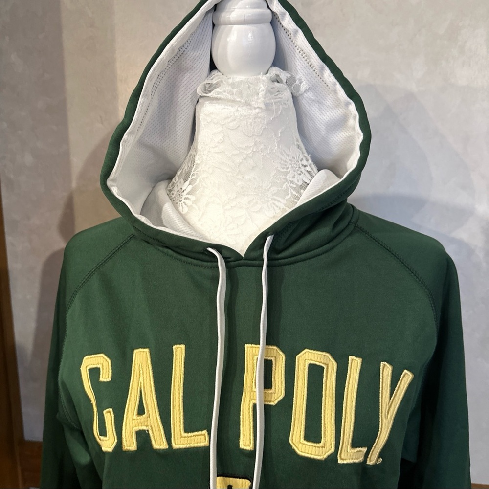 Cal Poly Pullover Hoodie Unisex Adult Size Small Green KA Knight Apparel - Picture 7 of 14